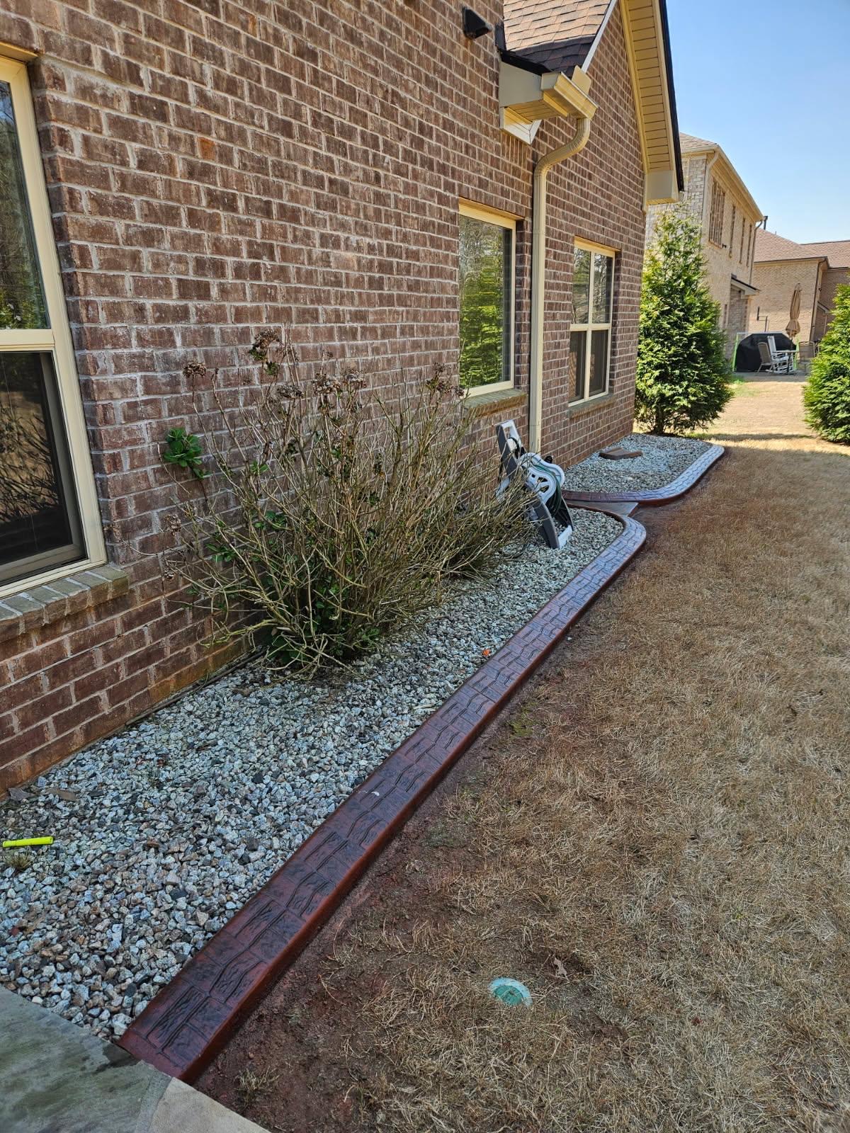 Fresh mulch detail